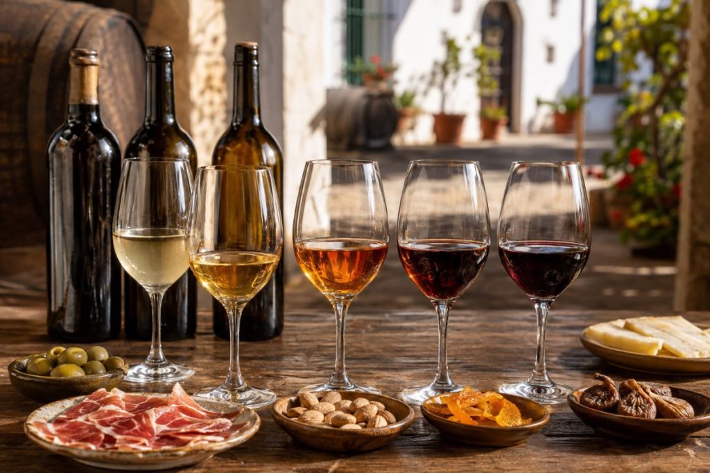 Andalusischer Wein richtig auswählen: Sherry, Manzanilla, Málaga, Moscatel & Pedro Ximénez