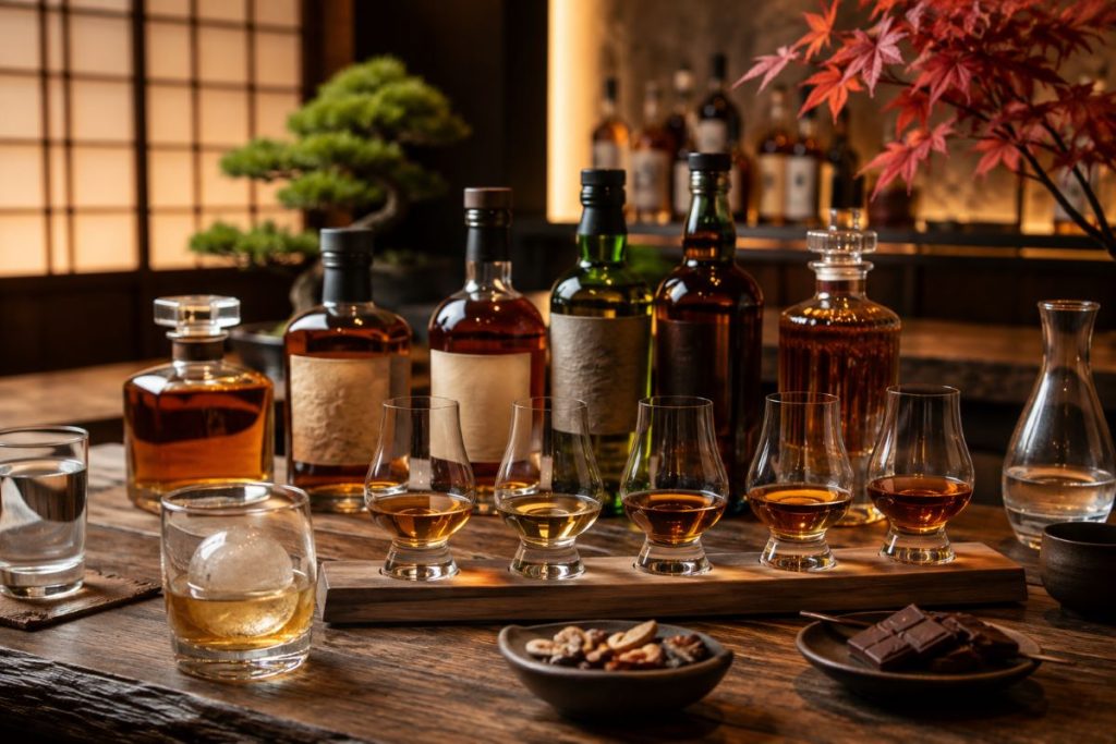 Japanischer Whisky richtig auswählen: Hibiki, Yamazaki, Hakushu, Nikka, Single Malt & Blended erklärt